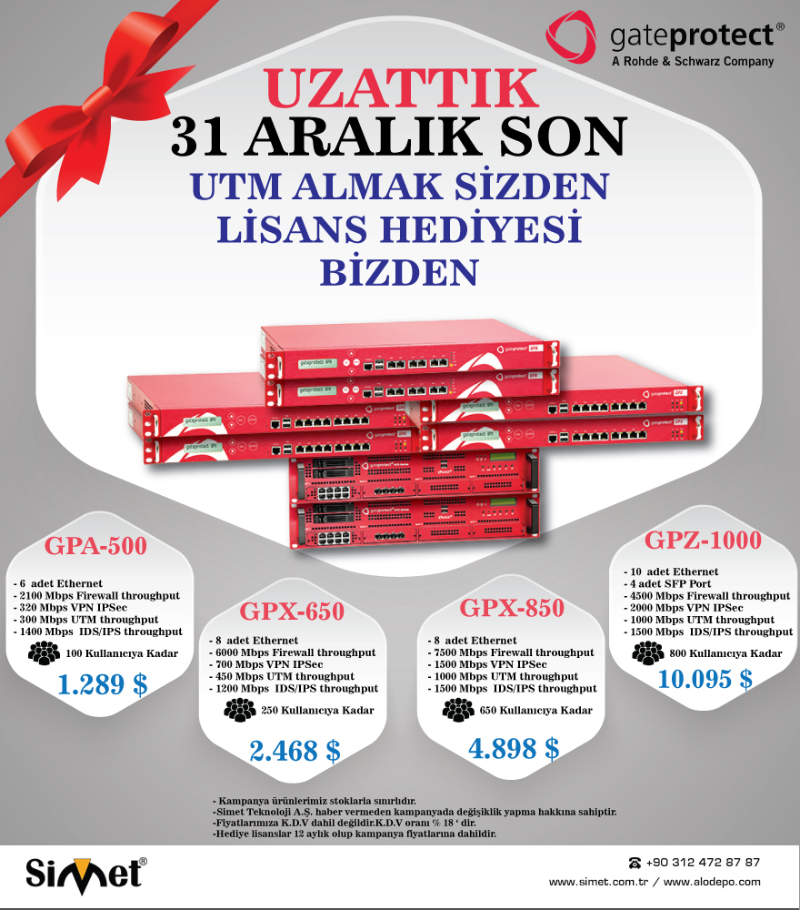 GateProtect UTM Lisans Kampanyası