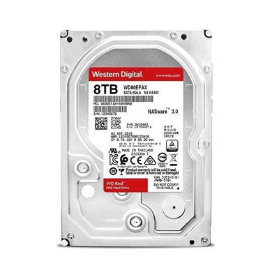 Western Digital 8TB Red NAS WD80EFAX 256MB Cache SATA 6.0Gb/s HDD