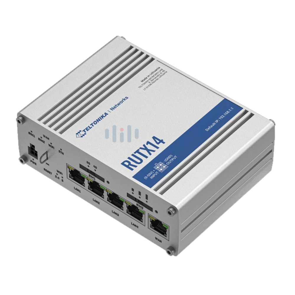Teltonika RUTX14 LTE/4G WLAN Industrial Router (Cat12)