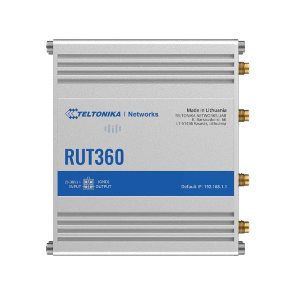 Teltonika RUT360 LTE/4G WLAN Industrial Router (Cat6)