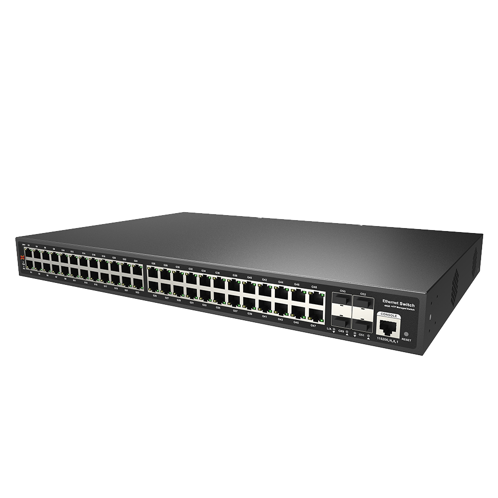 Xentino S4804GP 52Port (48GEPoE/4SFP) Gigabit POE 4Port SFP L2+ Managed Switch (600W)