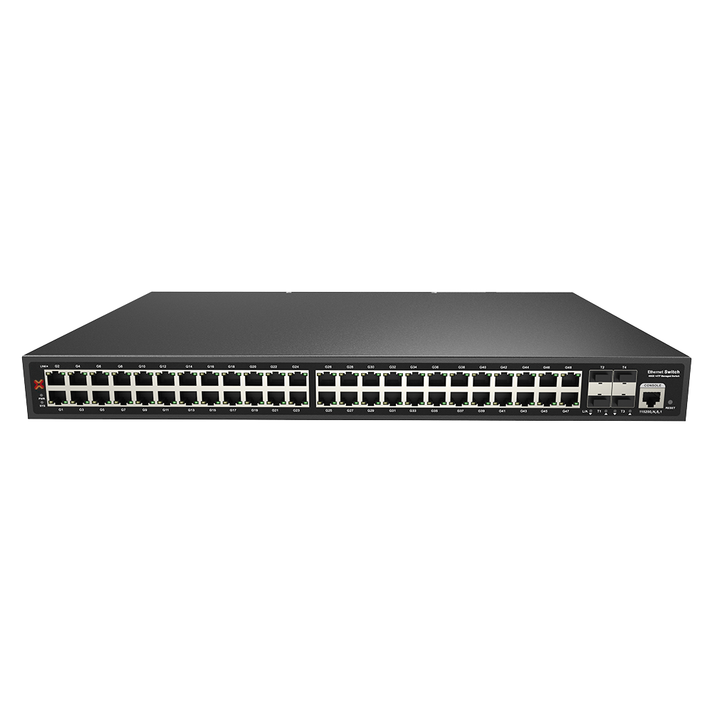 Xentino S4804TG 52 Port (48GE/4SFP+) 10G Uplink L2+ Managed Ethernet Fiber Switch