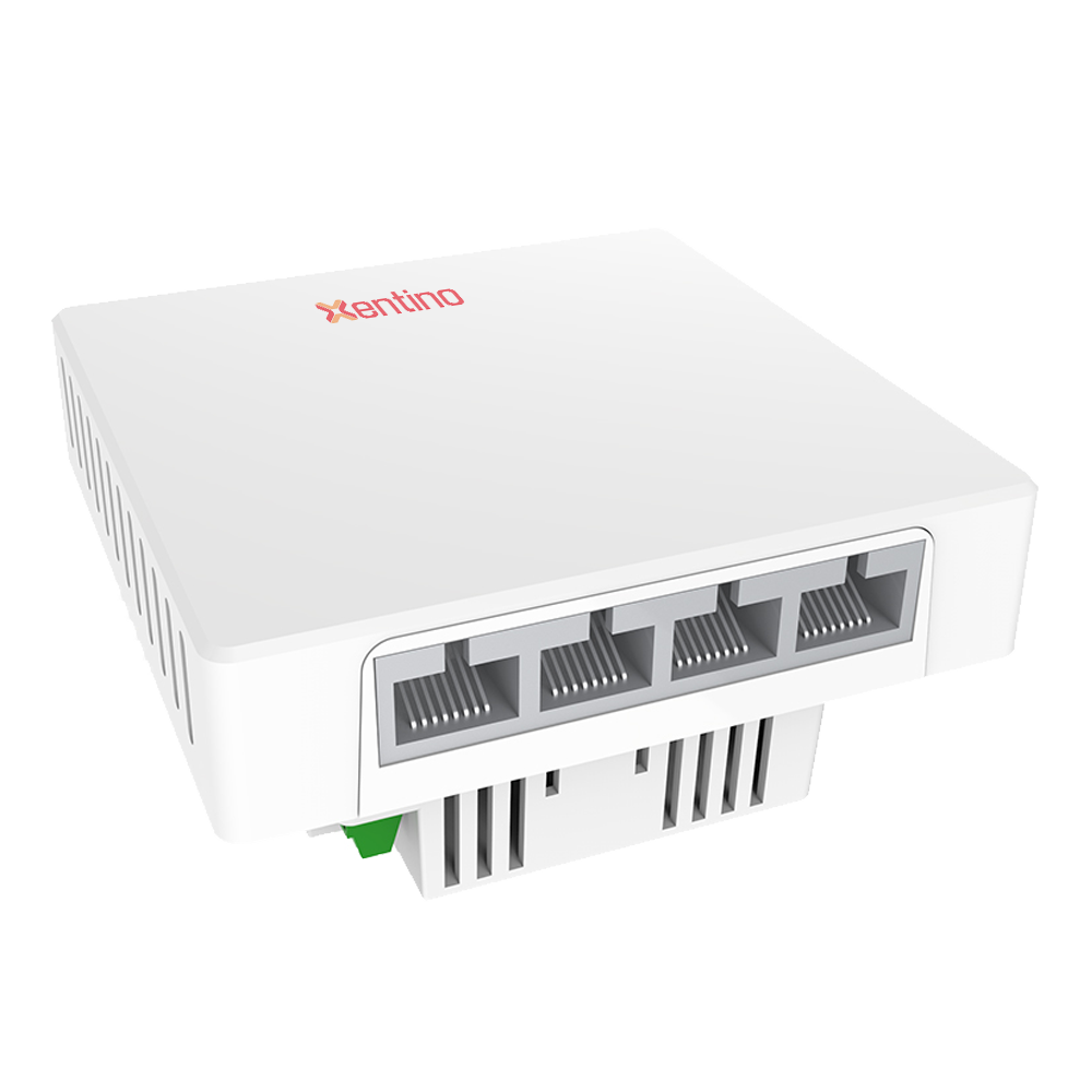 Xentino DT640 11ax 1800Mbps In-Wall Wireless AP with 4Port Switch..