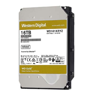 Western Digital 16TB Gold WD161KRYZ Enterprise SATA 6Gbps 512MB Cache HDD