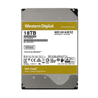 Western Digital 18TB Gold WD181KRYZ Enterprise SATA 6Gbps 512MB Cache HDD