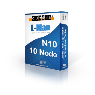 Quedra LMAN N10 Log Yönetim ve Güvenli Kayıt Yazılımı (10-Node)(1Yıl)