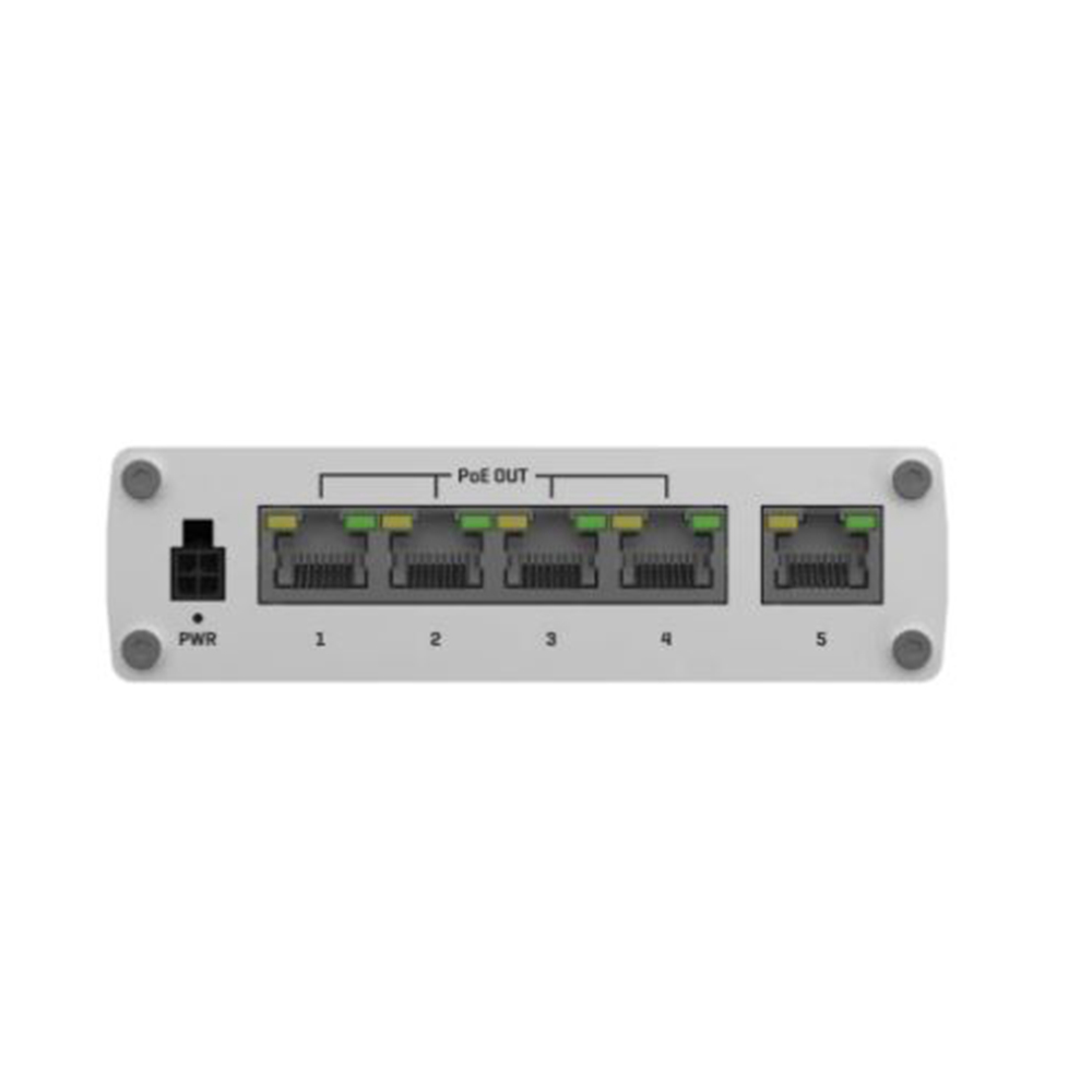 Teltonika TSW100 5Port (4GE PoE+1GE) UnManaged Industrial PoE Switch