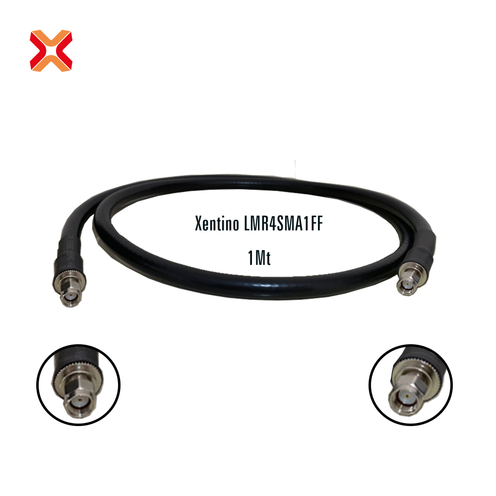 Xentino LMR4SMA1FF RP-SMA-F to RP-SMA-F 1m Antenna Cable (LMR400)