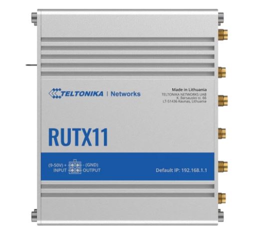 Teltonika RUTX11 LTE/4G WLAN Industrial Router (Cat6)(Railway-Ver)