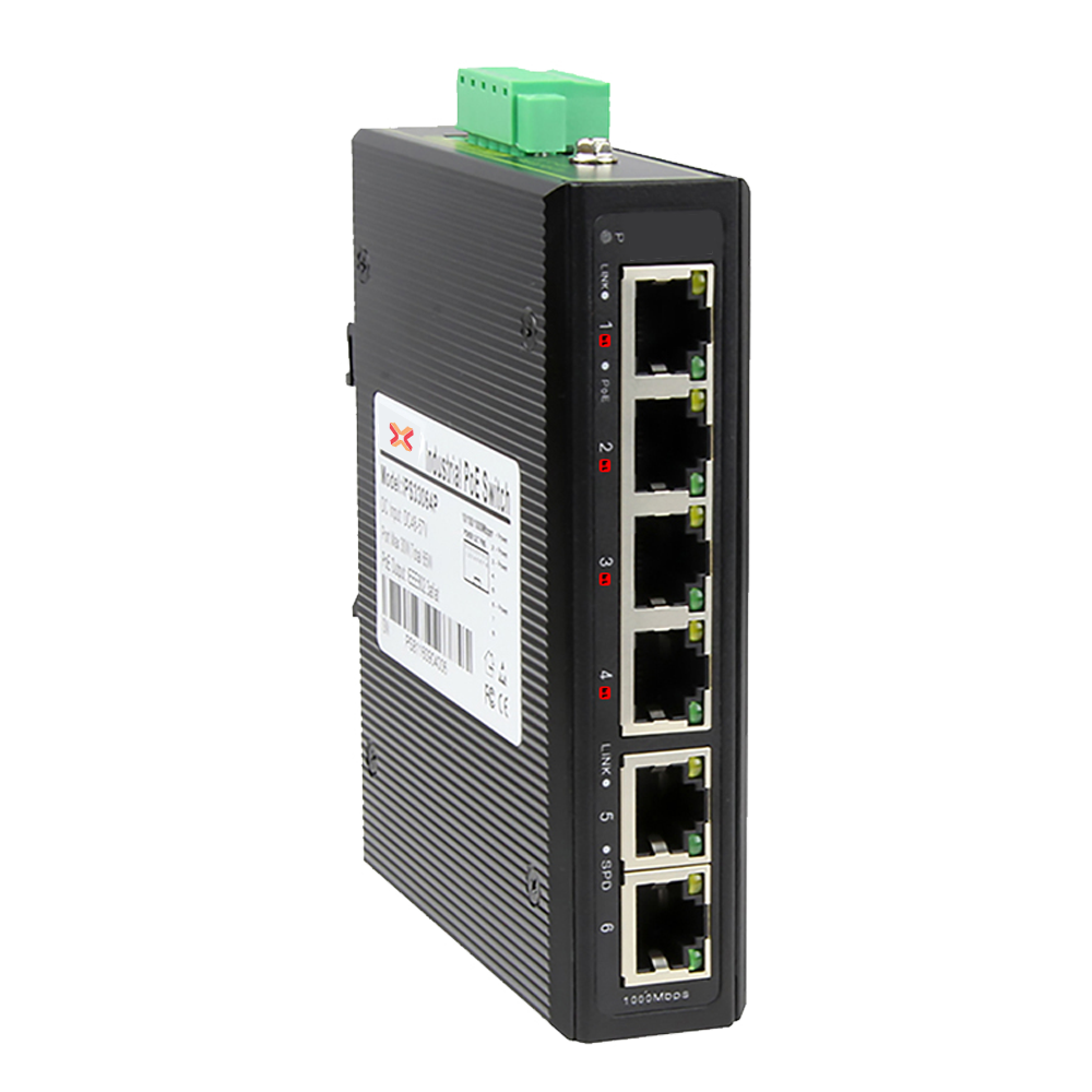 Xentino SI420PB 6Port (4GEPoE+/2GE) Gigabit POE+ 2Port Gigabit (RJ45) UM Industrial HP Switch