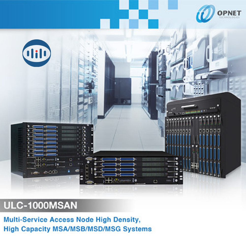 OpNet ULC-1000AN MSAN Multi-Service Assembly-Type G (MSG)-4 Service Slots