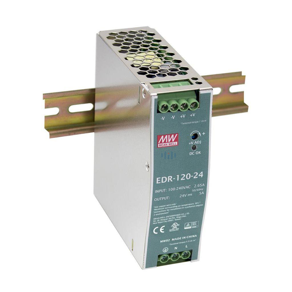 OEM DIN Rail Endüstriyel Güç Adaptörü (Power Supply Unit-PSU) (24V/5A) (EDR-120-24)