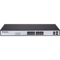 BDCOM S1218-16P-330 16Port 100M PoE 2Port Combo Uplink Gigabit Unmanaged Switch