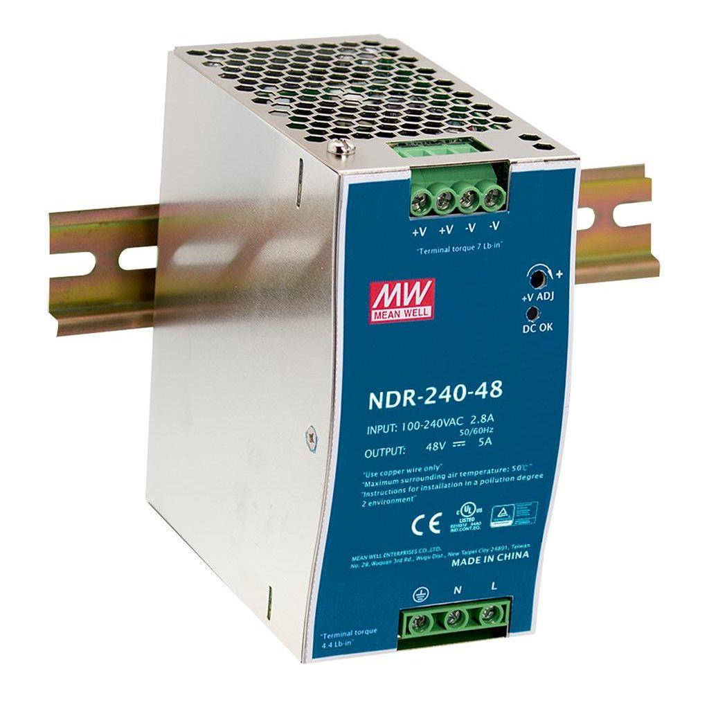 OEM DIN Rail Endüstriyel Güç Adaptörü (Power Supply Unit-PSU) (48V/5A)(NDR-240-48)