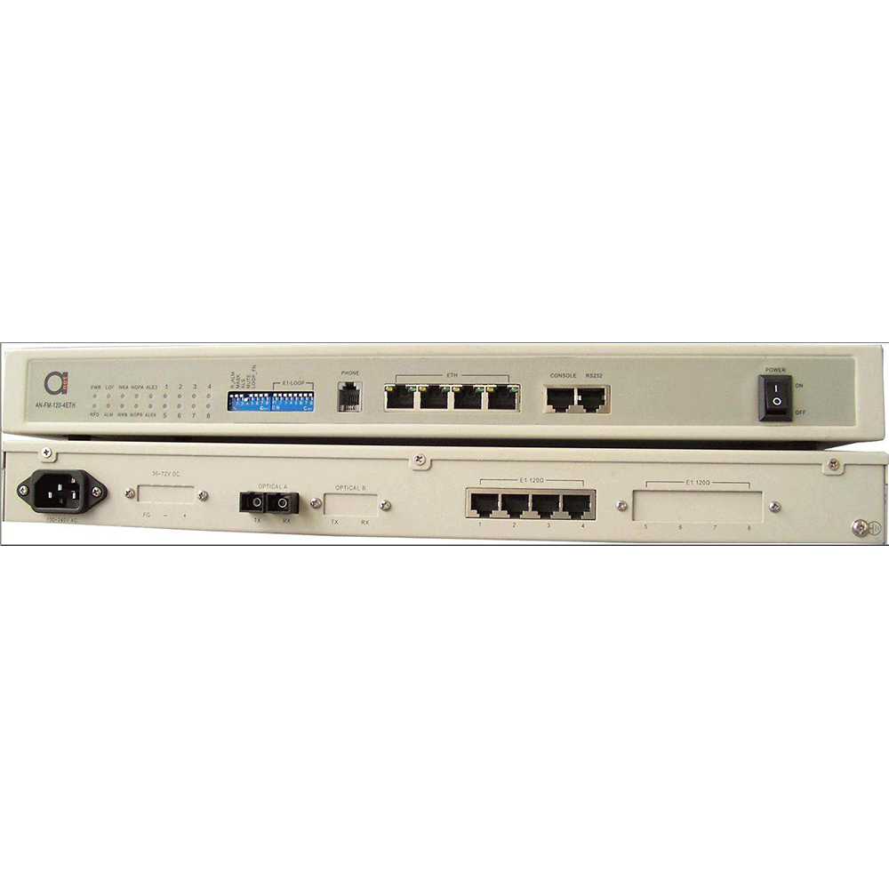 Xentino AN-FM-120-4ETH 4xE1(G.703)+4xEth. Fiber Multiplexer