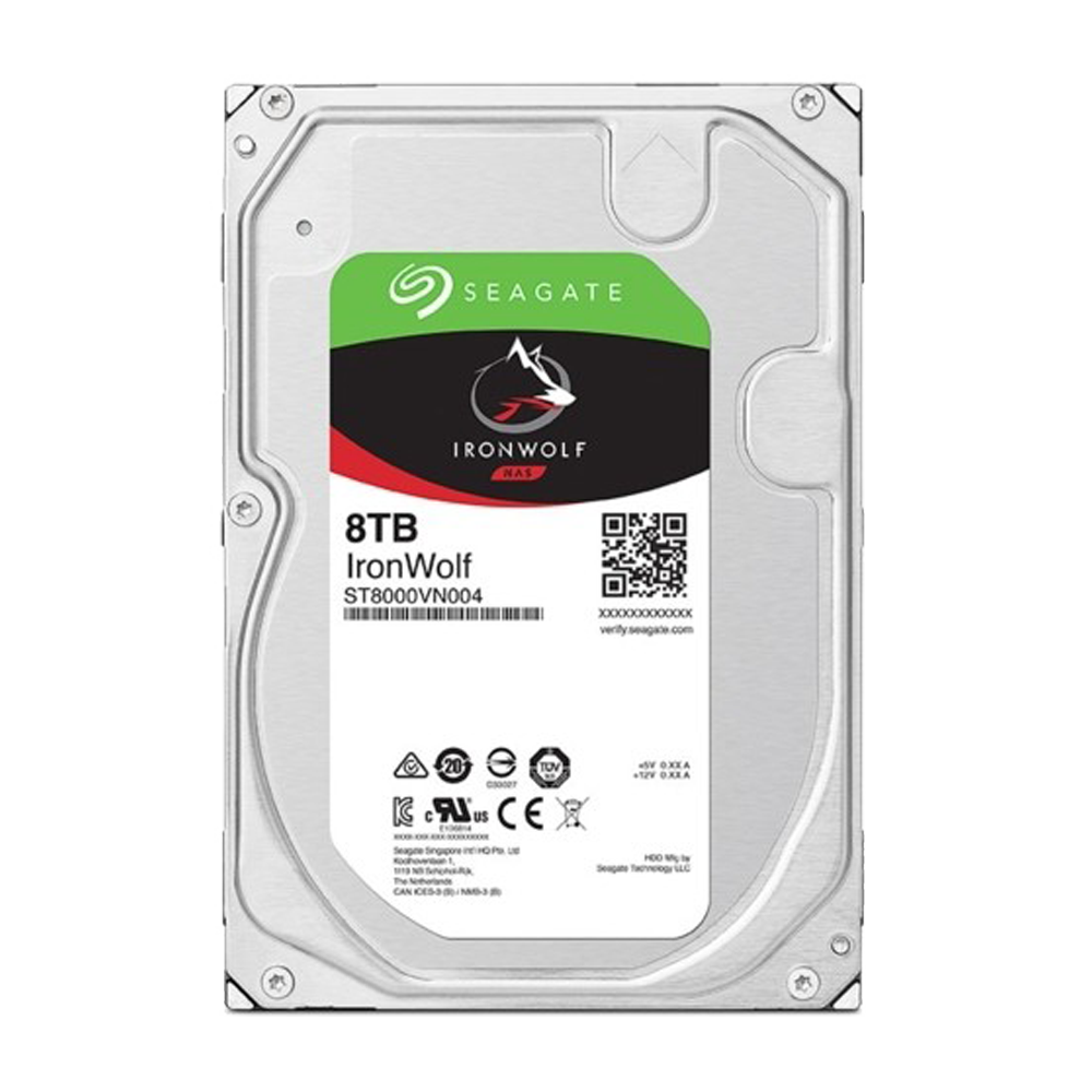 Seagate ST8000VN004 8TB IronWolf Sata 3.0 7200RPM 256MB Dahili NAS Disk (HDD)