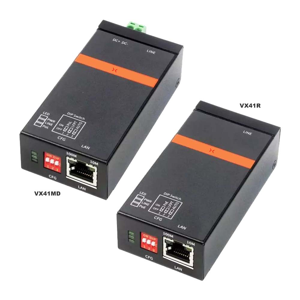 Xentino VX41R Industrial Long Reach PoE Ethernet Extender (Remote)